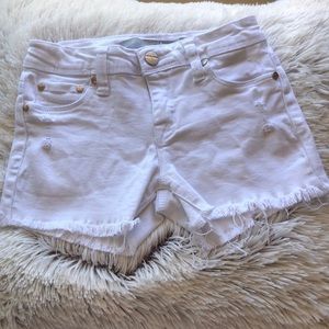 Girls white Tractr shorts size 10
